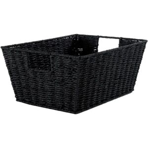 Compactor RAN6543 Handmade Paper Storage Basket - Black Storage Basket Compactor RAN6543 Handmade Paper Storage Basket - Black Storage Basket