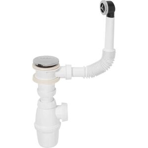 WIRQUIN SP50199 Bonde chromée clic-clac avec trop-plein - Siphon de lavabo WIRQUIN SP50199 Bonde chromée clic-clac avec trop-plein - Siphon de lavabo