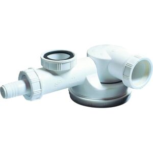 Wirquin Model 1 1/2" x 40mm Space Saving Kitchen Sink Drain Trap with Dishwasher Input Wirquin Model 1 1/2" x 40mm Space Saving Kitchen Sink Drain Trap with Dishwasher Input