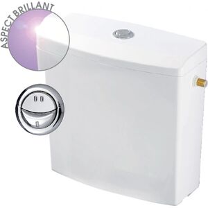 Wirquin 50717359 Toilet Tank Chrome - Water-saving, Low Position Wirquin 50717359 Toilet Tank Chrome - Water-saving, Low Position