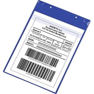 Poche d'identification A4 Tarifold - Bleu - Magnétique avec Pli de Protection - Publicité Poche d'identification A4 Tarifold - Bleu - Magnétique avec Pli de Protection - Publicité