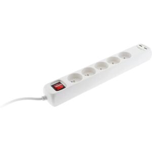 Voltman Listwa zasilająca - 5 gniazdek, USB, Włącznik Voltman Listwa zasilająca - 5 gniazdek, USB, Włącznik