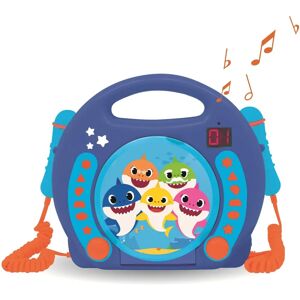 Lexibook Baby Shark Tragbarer CD-Karaoke-Player - Mit Mikrofonen & Playlist Lexibook Baby Shark Tragbarer CD-Karaoke-Player - Mit Mikrofonen & Playlist