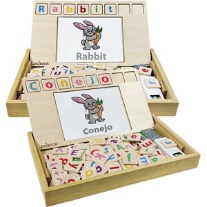 Lexibook Bilingual Wooden Word School - Educational Toy Lexibook Bilingual Wooden Word School - Educational Toy