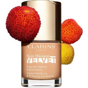 Clarins Skin Illusion Velvet Vloeibare Foundation - Natuurlijk Mat & Hydraterend Clarins Skin Illusion Velvet Vloeibare Foundation - Natuurlijk Mat & Hydraterend