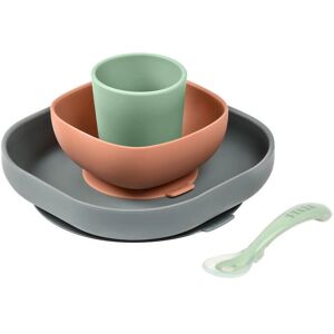 BEABA 913543 Silicone Dinnerware Set - Children’s Non-slip 4-Piece BEABA 913543 Silicone Dinnerware Set - Children’s Non-slip 4-Piece