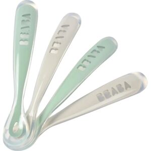 Set de 4 cuillères en silicone BEABA - Douces, sans BPA, dès 4 mois - Publicité Set de 4 cuillères en silicone BEABA - Douces, sans BPA, dès 4 mois - Publicité