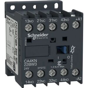 Schneider Electric CA4K - Hilfsschütz - Niedriger Stromverbrauch 24V - 3NA+NF Schneider Electric CA4K - Hilfsschütz - Niedriger Stromverbrauch 24V - 3NA+NF