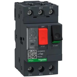 Schneider GV2ME05 Motor Circuit Breaker - 3-Pole, 0.63-1A, IP20 Schneider GV2ME05 Motor Circuit Breaker - 3-Pole, 0.63-1A, IP20