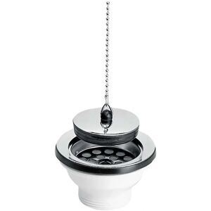 Tuyau d'évier en grès Nicoll avec chaîne - 84mm - Avec ou sans trop-plein - Publicité Tuyau d'évier en grès Nicoll avec chaîne - 84mm - Avec ou sans trop-plein - Publicité