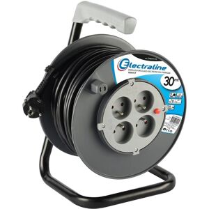 Electraline 20867017G - Verlengsnoer 30 m met 4 stopcontacten - Grijs Electraline 20867017G - Verlengsnoer 30 m met 4 stopcontacten - Grijs