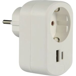 Electraline 55079 Gniazdo - USB-A, USB-C, QC 18W Electraline 55079 Gniazdo - USB-A, USB-C, QC 18W