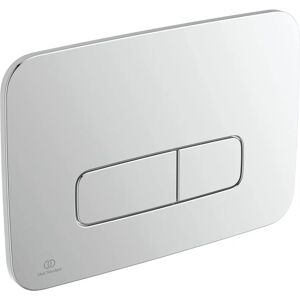 Ideal Standard Oleas Chrome Dual Flush Wall Plate - Toilet Flush Plate Ideal Standard Oleas Chrome Dual Flush Wall Plate - Toilet Flush Plate