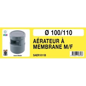 FITT Aérateur à Membrane PVC pour Tuyaux 100mm - Odor & Dépression - Publicité FITT Aérateur à Membrane PVC pour Tuyaux 100mm - Odor & Dépression - Publicité