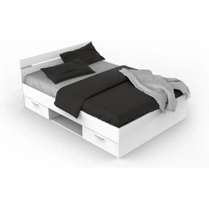 Camif Michigan Cama Blanca con Almacenamiento - Cama Camif Michigan Cama Blanca con Almacenamiento - Cama