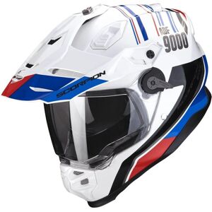 Scorpion ADF-9000 Air White Red Blue Helmet - Motorcycle Scorpion ADF-9000 Air White Red Blue Helmet - Motorcycle