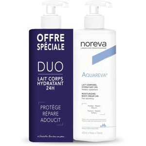 Lait Corporel Noreva Aquareva - Hydratant 24H, Pour Toute la Famille - Publicité Lait Corporel Noreva Aquareva - Hydratant 24H, Pour Toute la Famille - Publicité