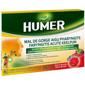 Humer Mal de Gorge Aigu Pharyngite - Pastilles Arôme Fruits Rouges - Publicité Humer Mal de Gorge Aigu Pharyngite - Pastilles Arôme Fruits Rouges - Publicité