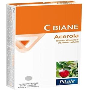 Pileje C Biane 20 Tabletten - Unterstützt das Immunsystem, Reduziert Müdigkeit, Natürliche Vitamin C Pileje C Biane 20 Tabletten - Unterstützt das Immunsystem, Reduziert Müdigkeit, Natürliche Vitamin C