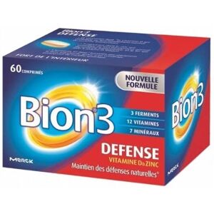Bion 3 Adultes Défense - Soutient le système immunitaire - 60 comprimés - Publicité Bion 3 Adultes Défense - Soutient le système immunitaire - 60 comprimés - Publicité