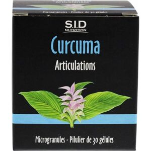 Capsules de Curcuma S.I.D Nutrition - Favorise la santé des articulations - Publicité Capsules de Curcuma S.I.D Nutrition - Favorise la santé des articulations - Publicité