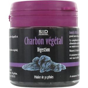 S.i.d Nutrition Charbon Végétal Capsules - Support Digestif - Publicité S.i.d Nutrition Charbon Végétal Capsules - Support Digestif - Publicité