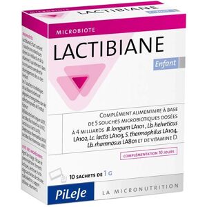Lactibiane Enfant Pileje - 10 Sachets - Soutient croissance et immunité - Publicité Lactibiane Enfant Pileje - 10 Sachets - Soutient croissance et immunité - Publicité