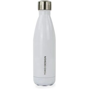 Bouteille d'eau Yoko Design - 500 ml Isotherme Inox - Blanc - Publicité Bouteille d'eau Yoko Design - 500 ml Isotherme Inox - Blanc - Publicité