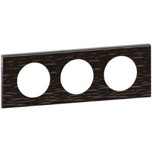 Legrand 069023 Placa Céliane 3 Puestos - Corian Negro Legrand 069023 Placa Céliane 3 Puestos - Corian Negro