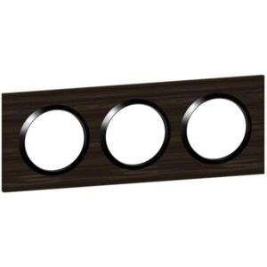 Legrand 600883 Wall Plate - Square, 3 Positions, Wood Effect Legrand 600883 Wall Plate - Square, 3 Positions, Wood Effect