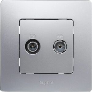 Legrand Modelo 396487 Enchufe TV Aluminio - Toma de Pared Legrand Modelo 396487 Enchufe TV Aluminio - Toma de Pared