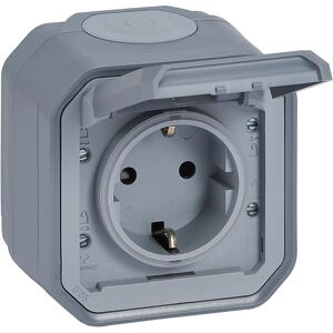 Toma de Corriente Legrand 069733L - IP55 Montaje Superficie 2P+T Gris Toma de Corriente Legrand 069733L - IP55 Montaje Superficie 2P+T Gris