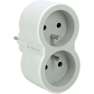 Adaptateur de Prise Électrique Legrand - 16A, 230V, 2 Prises - Blanc Adaptateur de Prise Électrique Legrand - 16A, 230V, 2 Prises - Blanc