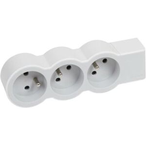 Legrand 049496 Prise de courant - Type E - Sans câble - 3 prises - Publicité Legrand 049496 Prise de courant - Type E - Sans câble - 3 prises - Publicité