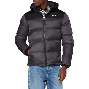 Doudoune Grise Schott Utah à Capuche - Down Jacket - Publicité Doudoune Grise Schott Utah à Capuche - Down Jacket - Publicité