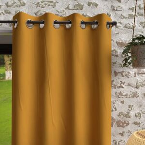 Tenda microfibra senape con occhielli 135x180cm - Tenda Tenda microfibra senape con occhielli 135x180cm - Tenda