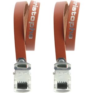 Zefal Christophe Leather Toe Straps - 370mm Brown - Pedal Type Zefal Christophe Leather Toe Straps - 370mm Brown - Pedal Type