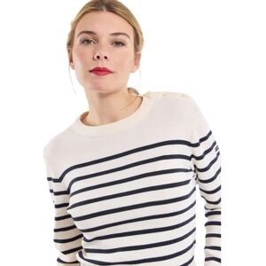 Armor Lux Briac Pasiasto z wełny merino Navy - Pull Armor Lux Briac Pasiasto z wełny merino Navy - Pull