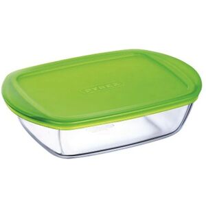 Contenant de stockage alimentaire Pyrex - Vert - Rectangulaire - 1L - Publicité Contenant de stockage alimentaire Pyrex - Vert - Rectangulaire - 1L - Publicité