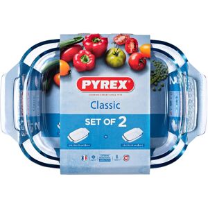 Pyrex Oven Dishes Set - Transparent Borosilicate Glass Pyrex Oven Dishes Set - Transparent Borosilicate Glass
