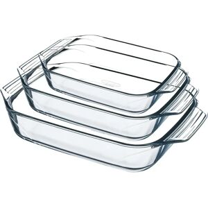 Pyrex 8023510 Set of 3 Borosilicate Oven Plates - Extreme Resistance Pyrex 8023510 Set of 3 Borosilicate Oven Plates - Extreme Resistance