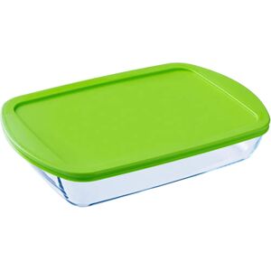 Pyrex Green Rectangular Roaster with Lid - 4.5L Pyrex Green Rectangular Roaster with Lid - 4.5L