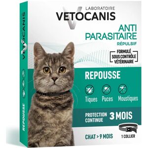 Collier Vetocanis - Protection 9 Mois pour Chats - Puces & Tiques - Publicité Collier Vetocanis - Protection 9 Mois pour Chats - Puces & Tiques - Publicité