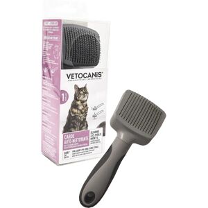 Brosse Grooming Chat Vetocanis - Rétractable, Autonettoyante - Élimine les Poils Mortels - Publicité Brosse Grooming Chat Vetocanis - Rétractable, Autonettoyante - Élimine les Poils Mortels - Publicité