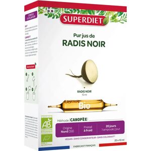 Super Diet Radis Noir Bio - 20 Ampoules - Soutien du Foie - Publicité Super Diet Radis Noir Bio - 20 Ampoules - Soutien du Foie - Publicité