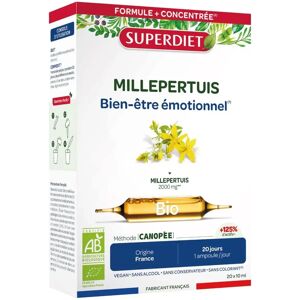 Super Diet Millepertuis Bio - 20 Ampoules - Publicité Super Diet Millepertuis Bio - 20 Ampoules - Publicité