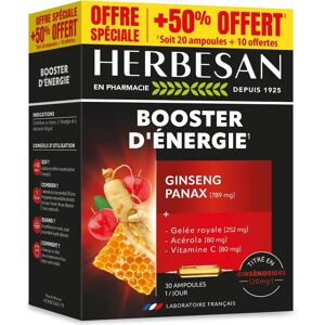 Herbesan Ginseng Gelée Royale Vitamine C - Complément Alimentaire - Publicité Herbesan Ginseng Gelée Royale Vitamine C - Complément Alimentaire - Publicité
