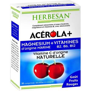 Herbesan Acerola Magnésium Vitamines B2 B6 B12 - Complément Alimentaire - Publicité Herbesan Acerola Magnésium Vitamines B2 B6 B12 - Complément Alimentaire - Publicité