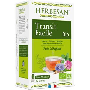 Infusion Bio Transit Facile Herbesan - 20 Sachets - Publicité Infusion Bio Transit Facile Herbesan - 20 Sachets - Publicité