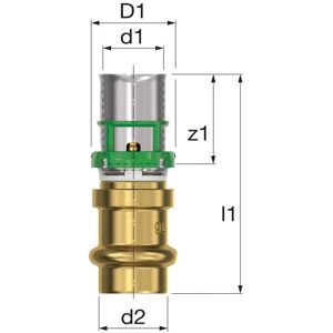 COMAP 7871W2022 - rame 22 mm - Multistrato 20x2 - fitting COMAP 7871W2022 - rame 22 mm - Multistrato 20x2 - fitting